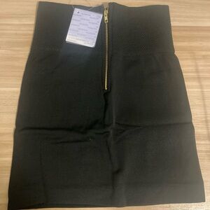 NEW S M mini Skirt Fits Size 2-8 Spandex Zipper Shapewear black connection 18